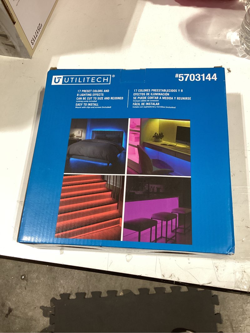Condition photo showing Good Condition for utilitech indoor 32.8-ft led multicolor strip light
