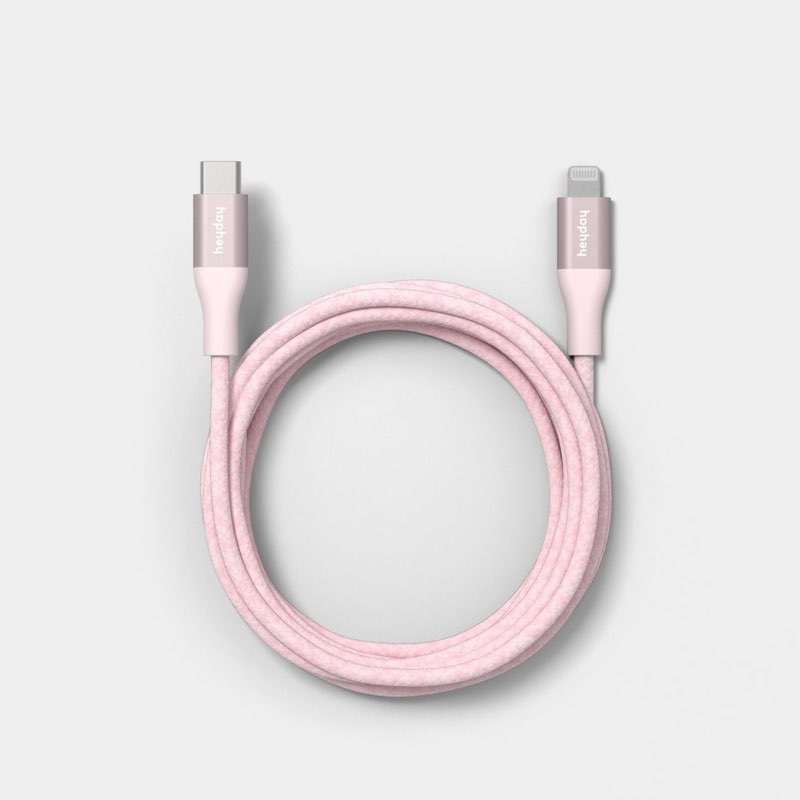 4ft USB-C to Lightning Braided Cable - heyday™ Cosmetic Pink