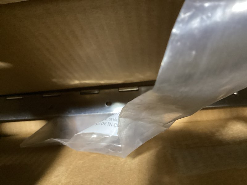 Condition photo showing Good Condition for piano hinge 24 inch heavy duty stainless steel piano hinge continuous hinge for cabinet, door, diy wood boxes, 0.047" leaf thickness, 2" open width