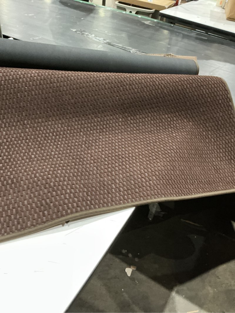 Condition photo showing Good Condition for unique loom collection casual transitional solid heathered indoor/outdoor flatweave area rug rectangle, light brown/ivory)