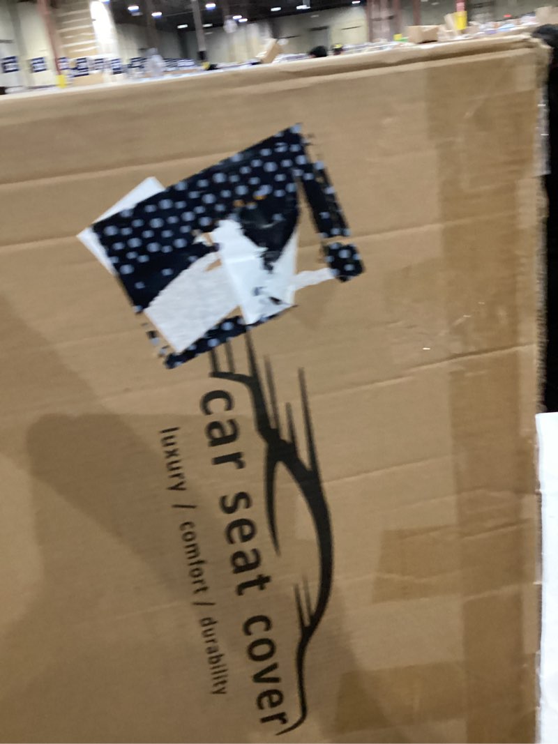 Condition photo showing Good Condition for Leather Seat Covers,Car Seat Protector Waterproof,Seat Covers Full Set, Car Seat Protectors 5 Seats,Automotive Seat Covers Fit for Most Cars Black Full Black 5 Seat Covers (Front & Rear)