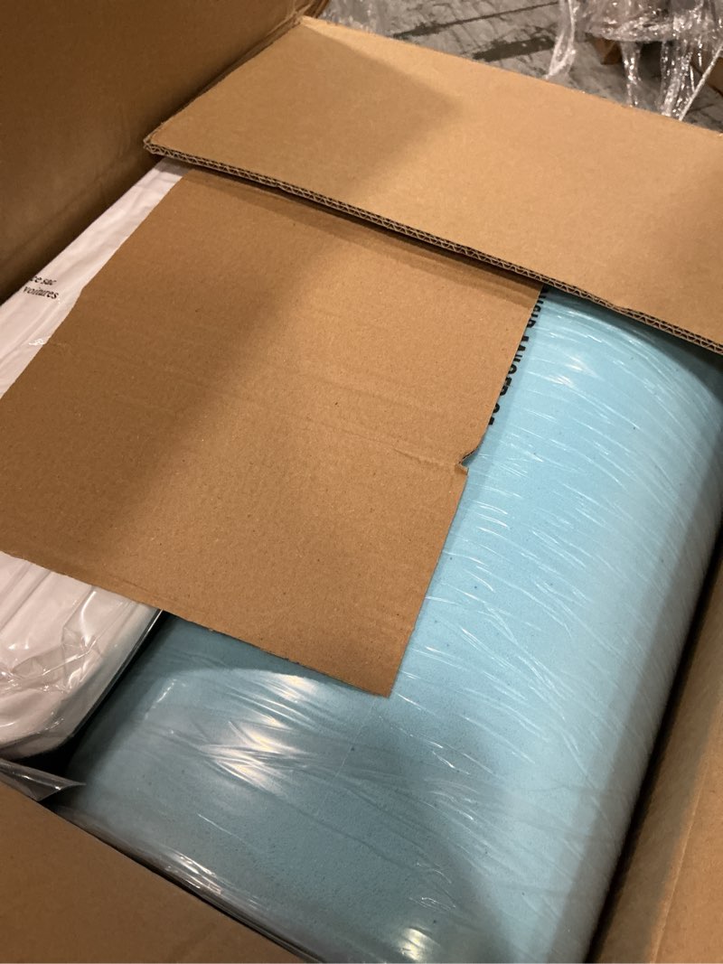 Condition photo showing New/Like New for dual layer 4 inch memory foam mattress topper queen size - 2 inch cooling gel memory foam plus 2 inch pillow top thick mattress pad - pressure-relieving comfort white (medium support) queen