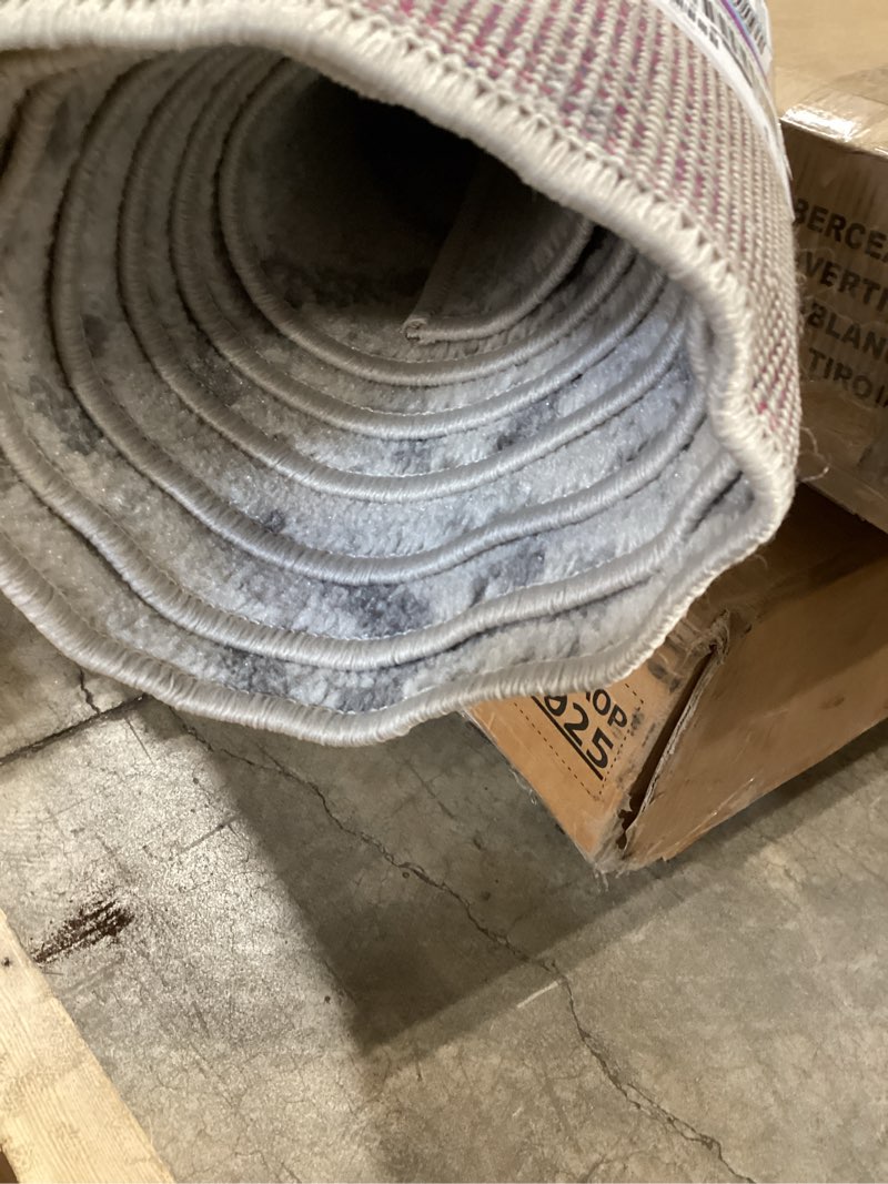 Condition photo showing Good Condition for jonathan y boho vintage diamond cream/gray indoor area rug 8x10 ft, moroccan hype for living room, bedroom, kitchen, office, easy-cleaning, high traffic, pet-friendly, non-shedding (moh101b-8)