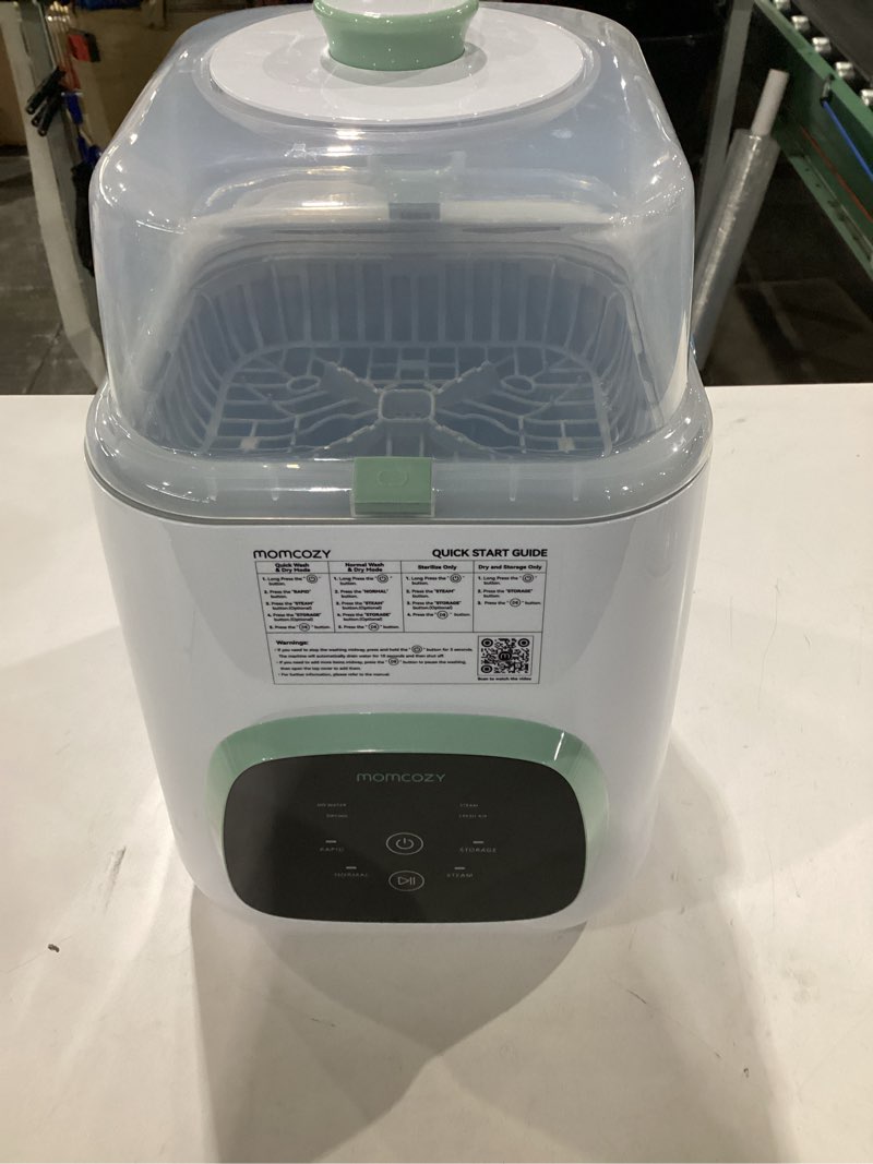 Condition photo showing New/Like New for momcozy kleanpal pro baby bottle washer, sterilizer & dryer - all-in-one cleaning machine for bottles, pump parts & baby essentials - time-saving & effortless care