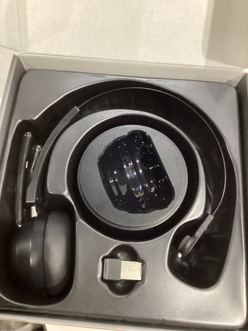 Condition photo showing Good Condition for Bluetooth Headset, Wireless Headphone with AI Noise-Canceling Microphone On Ear Wireless Headset with USB Dongle for Computer Office Black