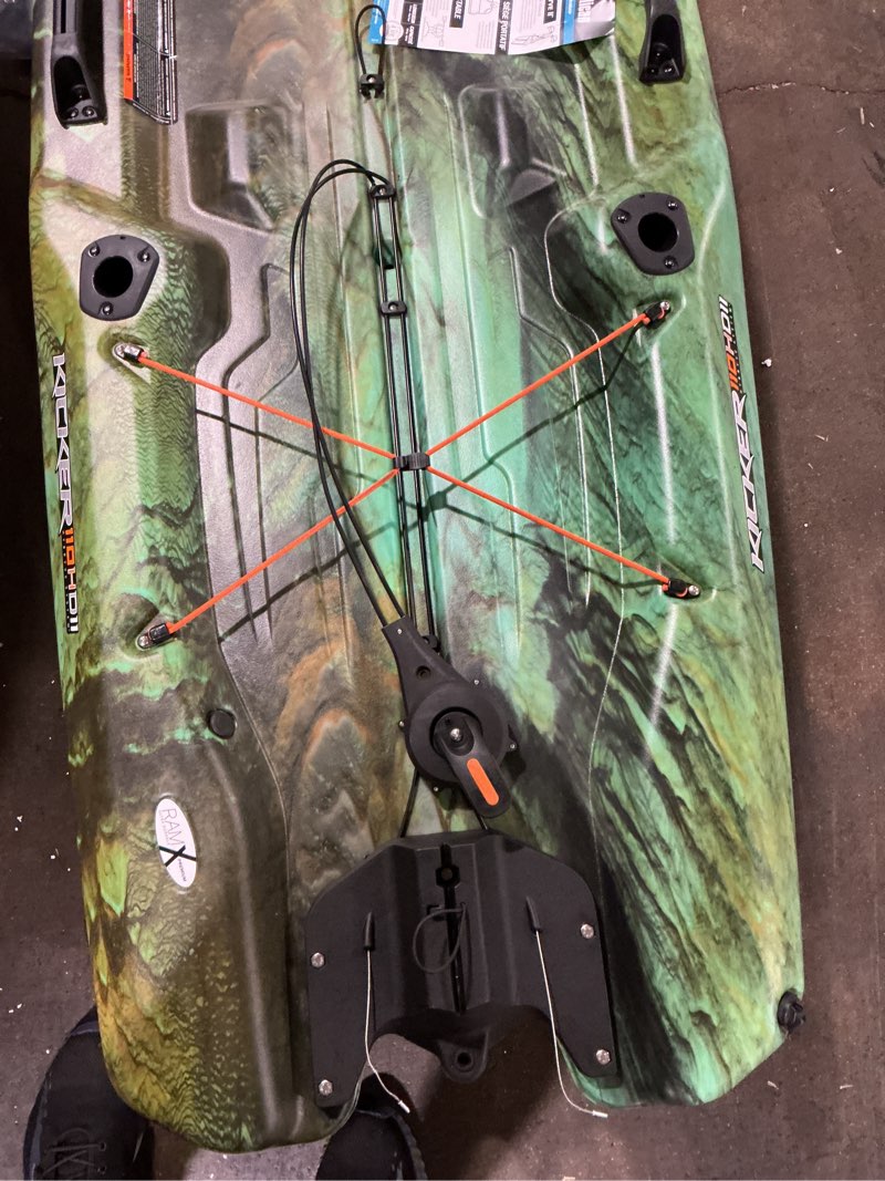 Condition photo showing Good Condition for used pelican catch kicker 110 hdii - sit on top fishing angler pedal kayak - amazonia - hydryve ii pedal system - stable - 11 ft