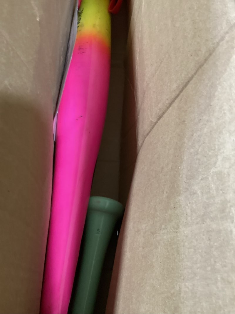 Condition photo showing As Is for louisville slugger youth prime tpd1 torpedo-shaped maple wood baseball bats - (28", 29", 30", 31") neon fade 31"