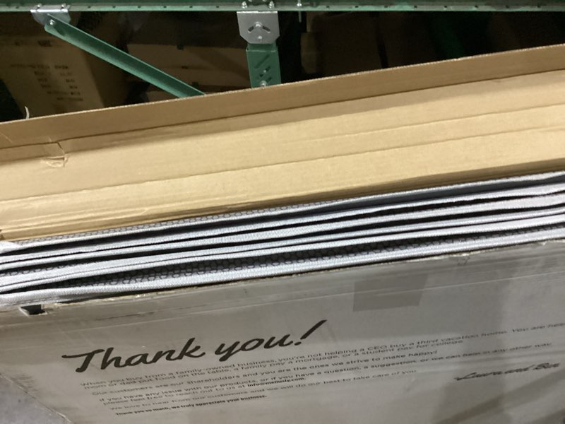 Condition photo showing Good Condition for meliusly low profile bunkie board king size (76x80) - non-slip breathable bed support board for slatted bed frame, anti-sag under bed support, noise minimizing moisture resistant bed board king (76x80'')
