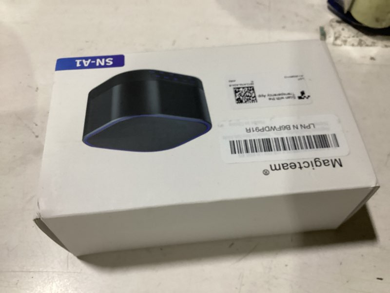 Condition photo showing Good Condition for magicteam white noise machine with 20 non looping natural soothing sounds memory function 32 levels of volume powered by ac or usb and sleep sound timer therapy for baby kids adults black