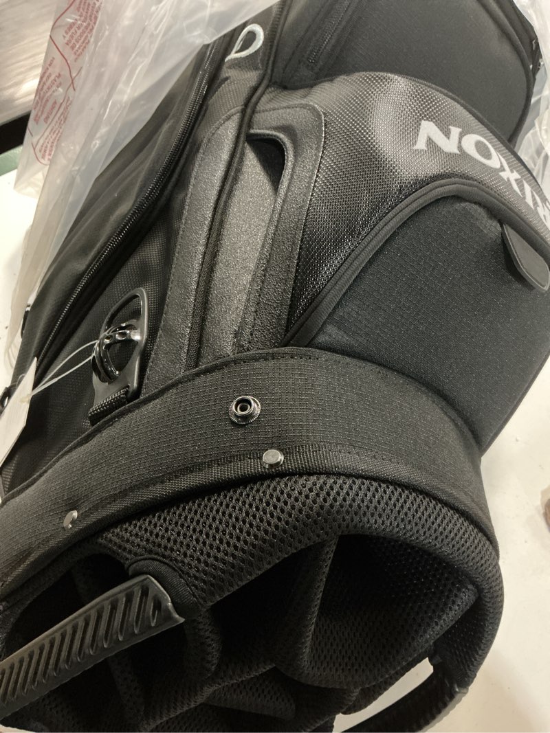 Condition photo showing New/Like New for srixon signature series golf cart bag black/black