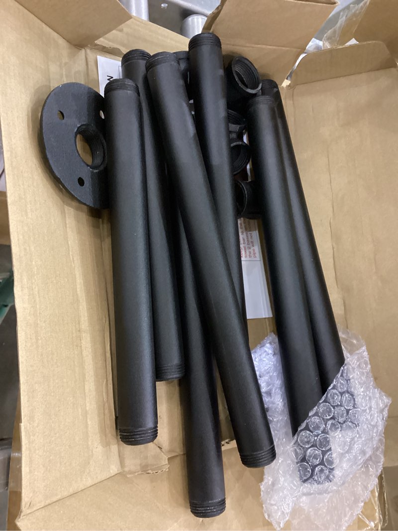 Livabber Industrial Pipe Clothes Rack, Heavy Duty Detachable Iron Garment Rack Wall Mounted, Rustic 