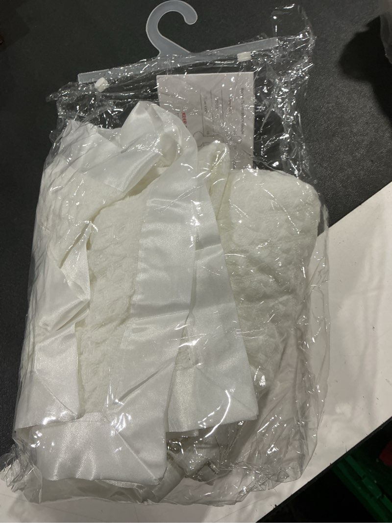 Condition photo showing Good Condition for Booulfi Baby Boys Girls Blanket Baptism Christening White Blankets Knitted Blanket Nursering Cover S