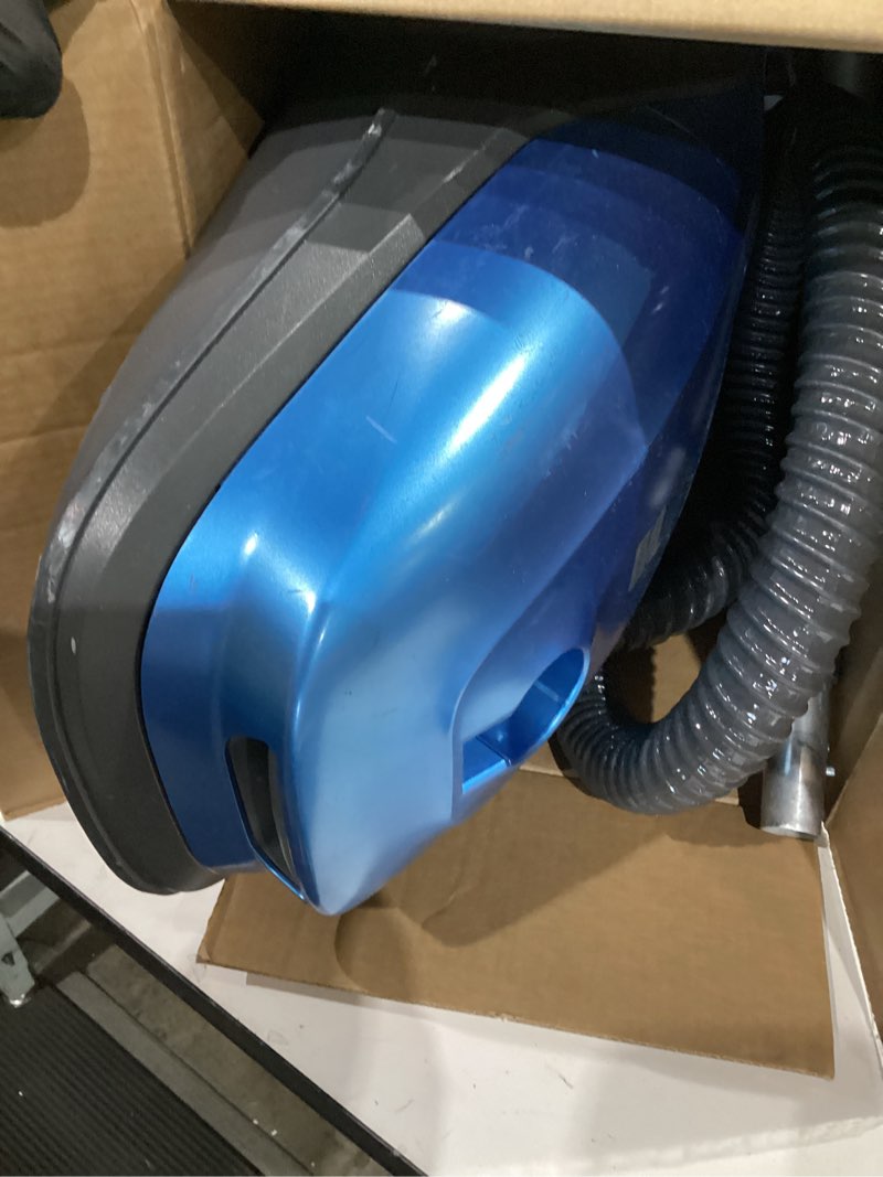 Condition photo showing As Is for kenmore bc3006 400 series pet friendly lightweight bagged canister vacuum cleaner 2-motor design with hair eliminator brushroll, hepa filter, led headlight, extended wand and auto cord rewind black
