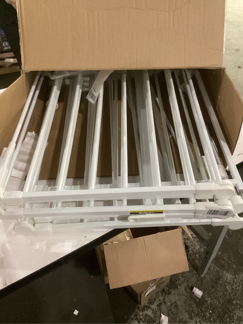 Condition photo showing Good Condition for regalo 130-inch super wide adjustable baby gate and play yard, 2-in-1, bonus kit, includes 4 pack of wall mounts(pack of 1) 130"w x 28"h white