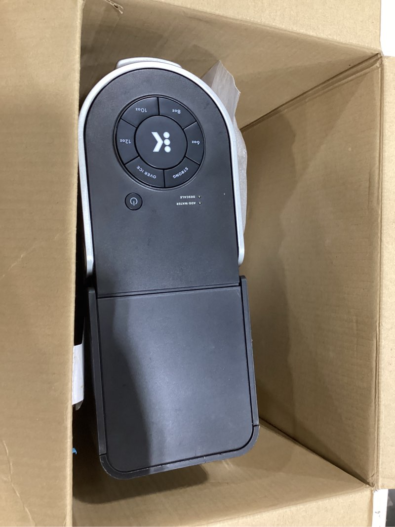 Condition photo showing As Is for keurig k-supreme single serve k-cup pod coffee maker, multistream technology, 4 brew sizes, 66oz dual-position removable reservoir, black black coffee maker