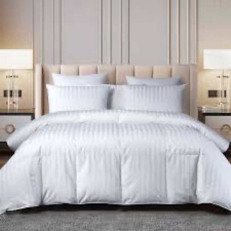 Hotelier damask stripe comforter set ,king