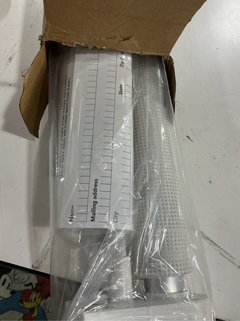 Condition photo showing New/Like New for retractable baby gate for stairs, 55" wide mesh dog gate indoor, 34" tall child gate for doorways, hallways, deck, indoor outdoor pet baby safety essentials for home, white white 34" tall x 55" wide