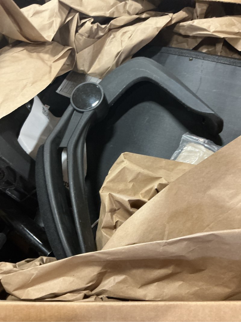 Condition photo showing As Is for Mimoglad Ergonomic Office Chair - BIFMA Certified, Flip-up Armrests & 135° Recline, Adjustable Lumba