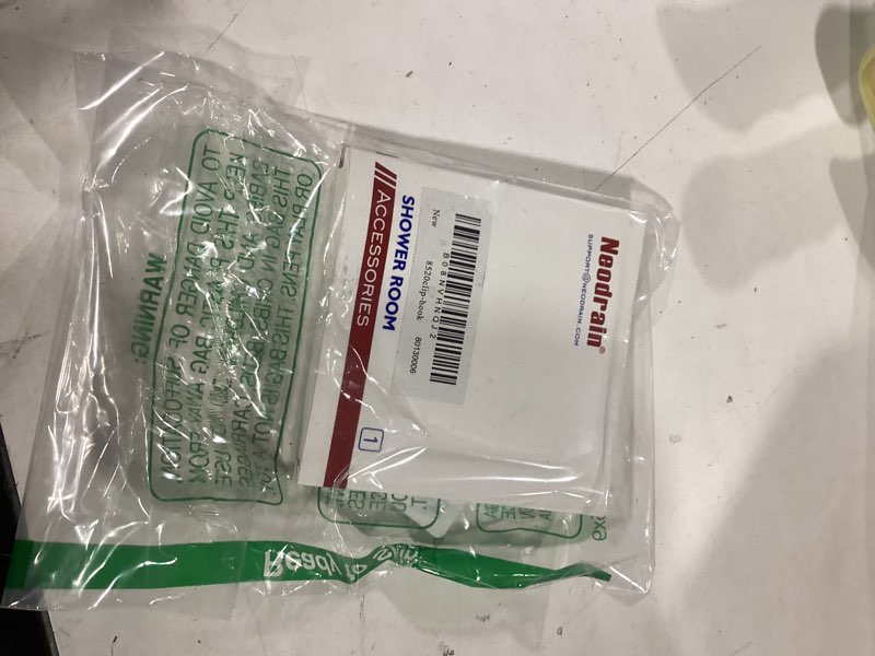 Condition photo showing As Is for Neodrain Grey Plastic Clip for Linear Drain, Tile Tray supporter, for Neodrain 12" Tile-insert Shower Drain, with Lifting Hook, 6 PCS Gray Fit Neodrain Linear Drain 12''