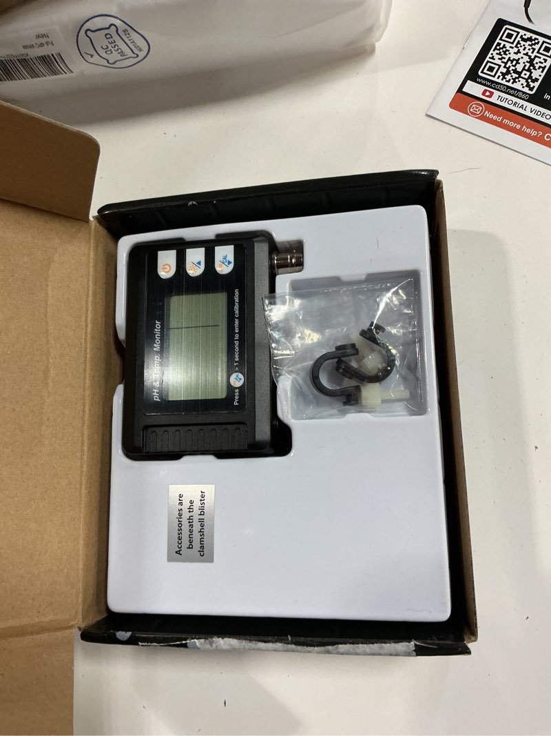 Condition photo showing Good Condition for 2 in 1 ph & temperature meter digital ph monitor dual display water quality tester with atc and automatic calibration function, ph tester for hydroponics, aquarium, pools, etc.