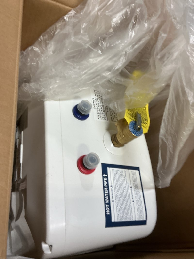 Condition photo showing As Is for bosch electric mini-tank water heater tronic 3000 t 2.5-gallon (es2.5) - eliminate time for hot water - shelf, wall or floor mounted 2.5 gallon water heater