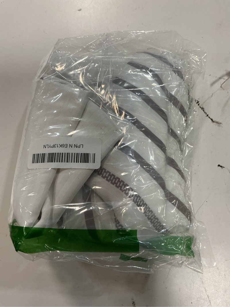 Condition photo showing Good Condition for jinchan extra long shower curtain 84 inch length grey and white modern farmhouse striped waterproof fabric shower curtains for bathroom with 12 hooks machine washable 70x84 inches 70"w x 84"l (pack of 1) a2. striped grey