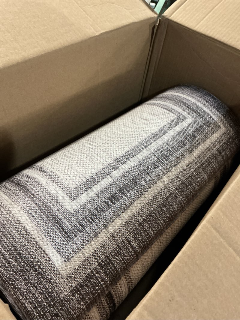 Condition photo showing Good Condition for kimode anti fatigue kitchen mat cushioned, farmhouse kitchen rugs sets of 2, non slip memory foam kitchen mat for floor, standing desk mat for laundry office sink 20"x59"+20"x32" grey 20" x 59"+20" x 32"--0.47 inches grey
