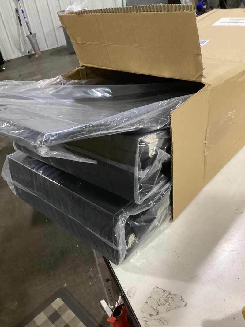 Condition photo showing Good Condition for 8 pcs 3 ring binders rings heavy duty view d ring binders economy holds 11" x 17" paper for artwork blueprints, office, home, work places(black,3 inch) black 3 inch