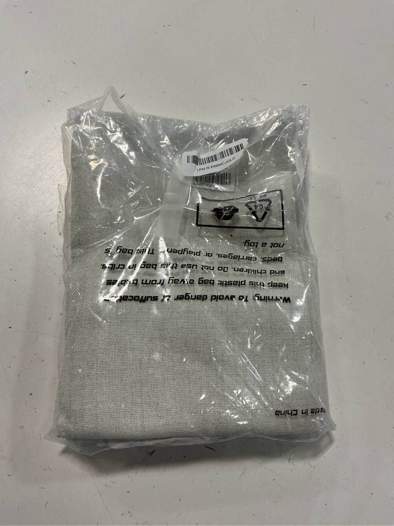 Condition photo showing Good Condition for youngstex ivory linen curtains 40 inch length, small drapes semi sheer with rod pocket back tab lightweight for kitchen bathroom window, 2 panels, 30 x 40 inch 30"w x 40"l (pack of 2) ivory