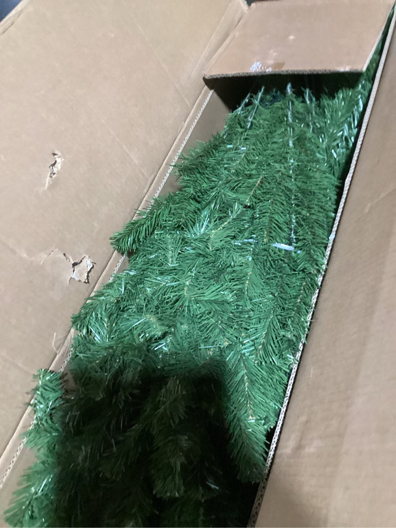 Condition photo showing Good Condition for National Tree Company 7.5 ft Unlit North Valley Spruce Artificial Christmas Tree, 1,346 Tips, Includes Stand, Green