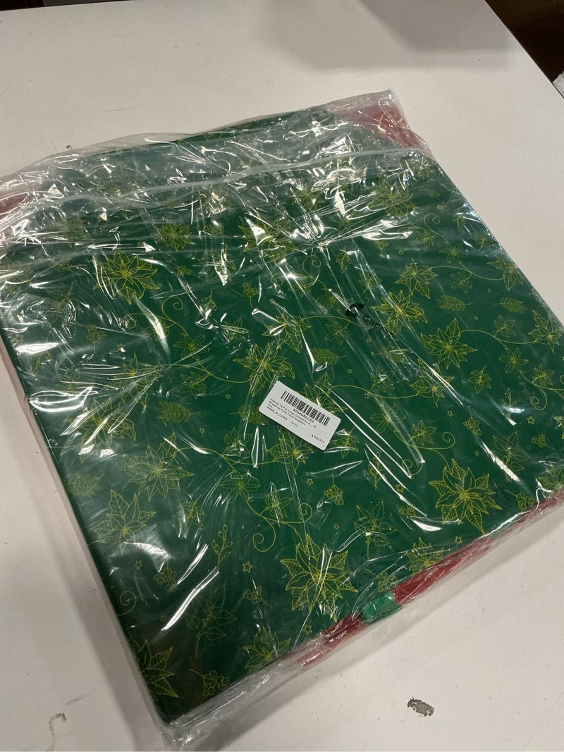 Condition photo showing New/Like New for Gilprop 12 Pcs Extra Large Christmas Gift Bags Bulk 16.9 x 12.6 x 7.1 Inch Jumbo Christmas Gift Tote Bags with Handles Giant Reusable Non Woven Poinsettia Shopping Totes for Xmas Party Supplies