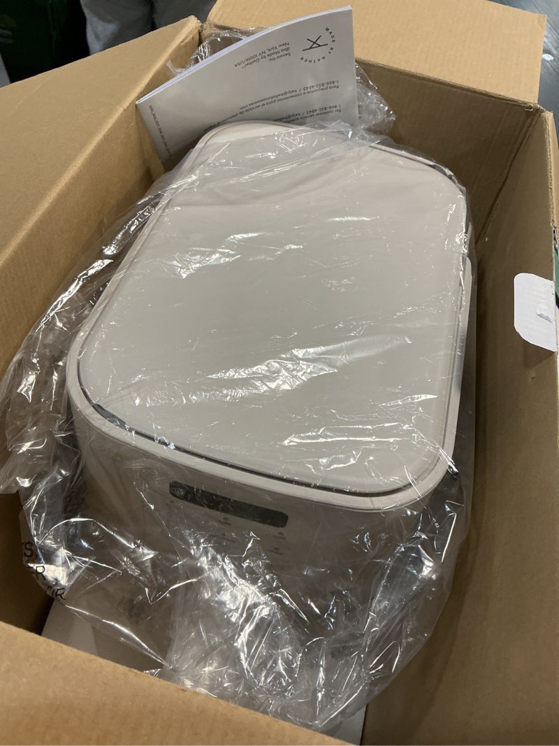 Condition photo showing As Is for bella 4Qt Slim Air Fryer, Fits-anywhere™ Kitchenware, EverGood™ Ceramic Nonstick Coating, Adjustable Temperature, 6 Preset Cooking Options, 60 Min Auto Shutoff w Audible Tone, 3.3lb Capacity, Oatmilk 4 QT Oatmilk