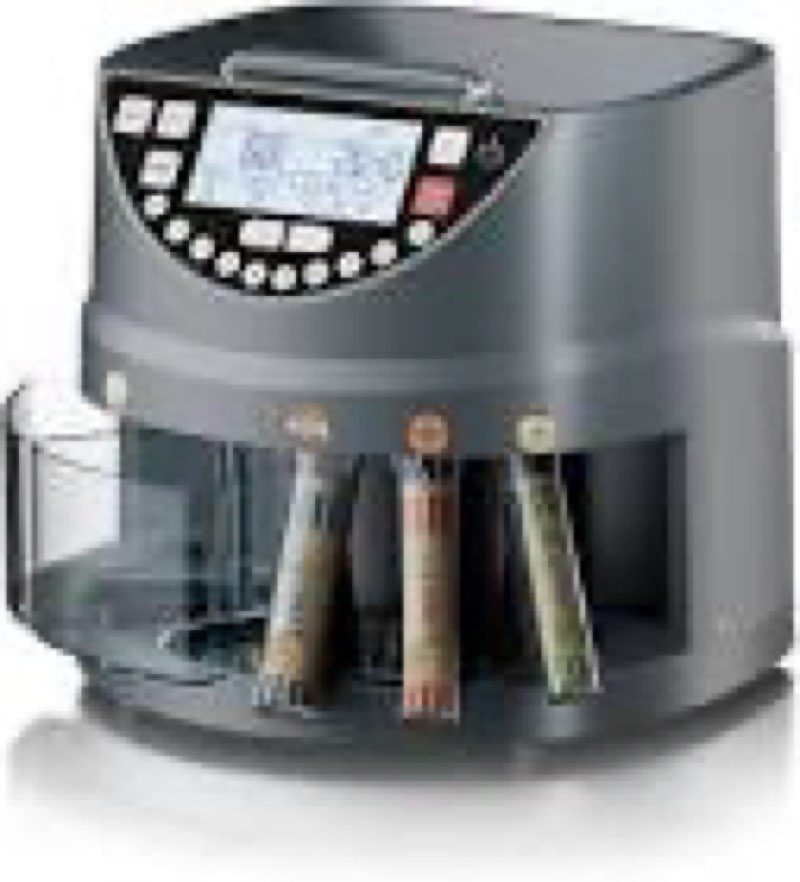 aneken coin counter and sorter with tft display - accurate sorting machine for 5 denominations, smoo
