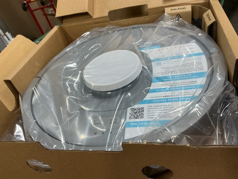 Condition photo showing New/Like New for shark rv2300s matrix self-empty robot vacuum with no spots missed on carpets & hard floors