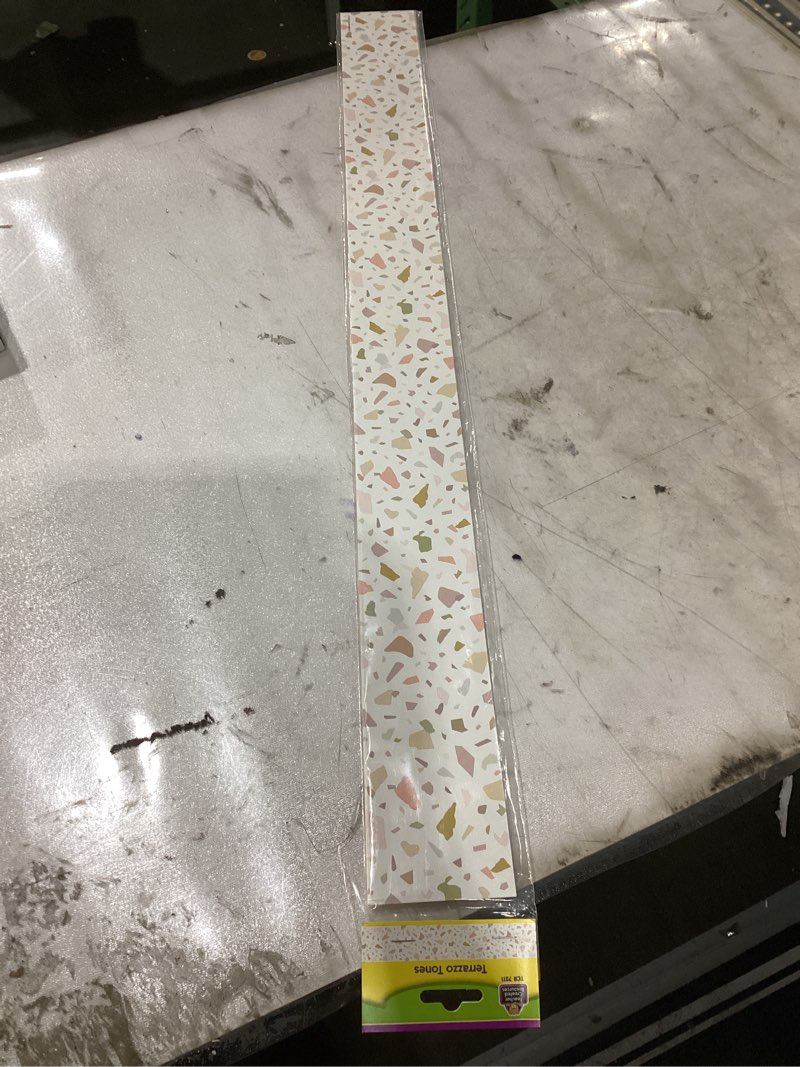 Condition photo showing New/Like New for Teacher Created Resources Terrazzo Tones Straight Border Trim (TCR7211)