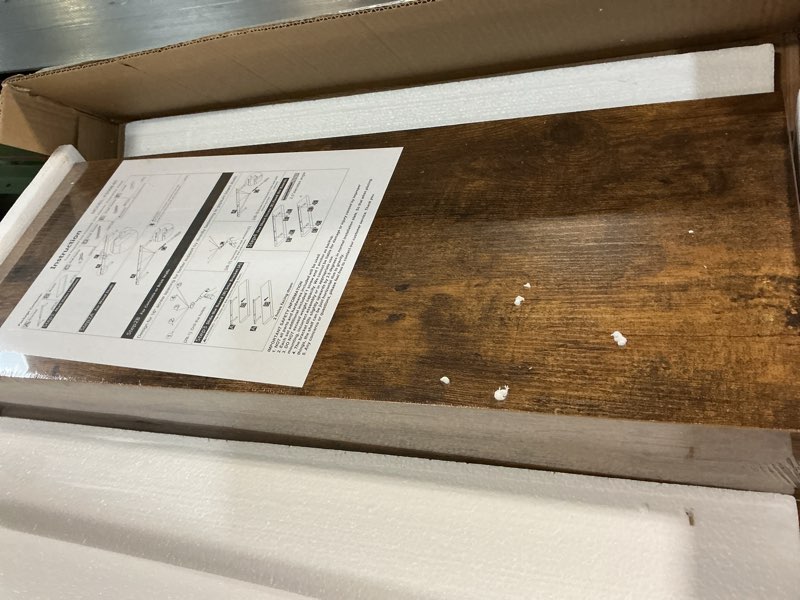 Condition photo showing New/Like New for QEEIG Floating Shelves for Wall 23.6" Long - Wall Mounted Shelf Bathroom Kitchen Living Room Bedroom Farmhouse Home Decor Display Bookshelf Large 23.6 x 9.3 inch Set of 2, Rustic Brown (008-60BN) 23.6" A. Brown