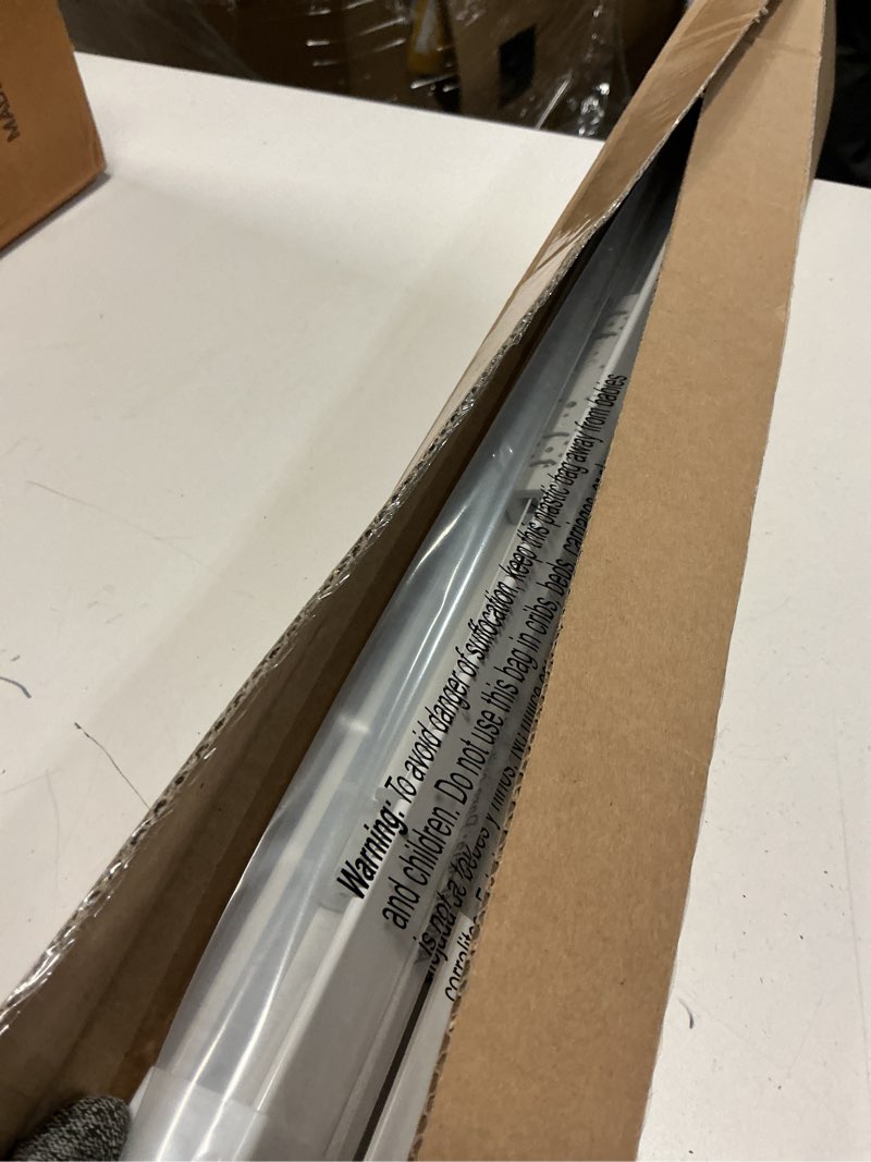 Condition photo showing Good Condition for lazblinds cordless cellular shades, no tools no drill blackout honeycomb shades pleated blinds for windows, 30.5'' w x 72'' h, silver white blackout-silver white 30 1/2'' w x 72'' h