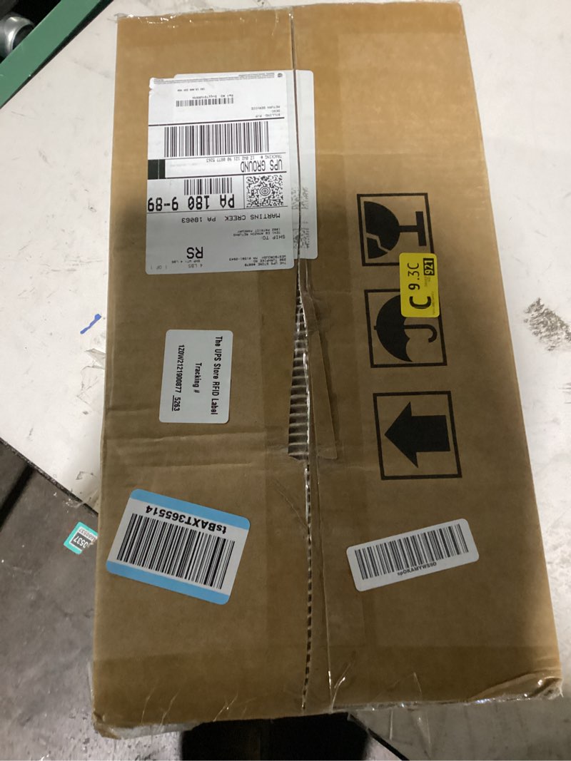 Condition photo showing Good Condition for 18" picture lights for wall brass picture lights hardwired gold dimmable gallery art light, rotatable 270° wall light for pictures art deco linear lights for library, museum, 2 bulbs included 18in