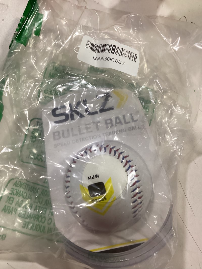 Condition photo showing New/Like New for SKLZ Bullet Ball -Baseball Pitching Speed Sensor, White One Size
