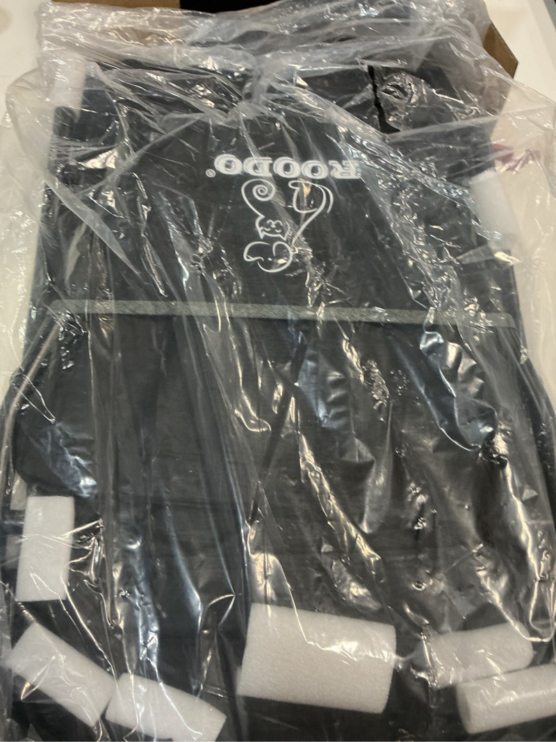 Condition photo showing Good Condition for ROODO 3 Wheel Dog Pet Cat Stroller Best Lightweight Foldable Compact Portable Jogger All Terrain Travel Pet Gear Puppy Kitty Stroller for up to 30lbs Medium Small Dogs and Cats(Cationic ash)