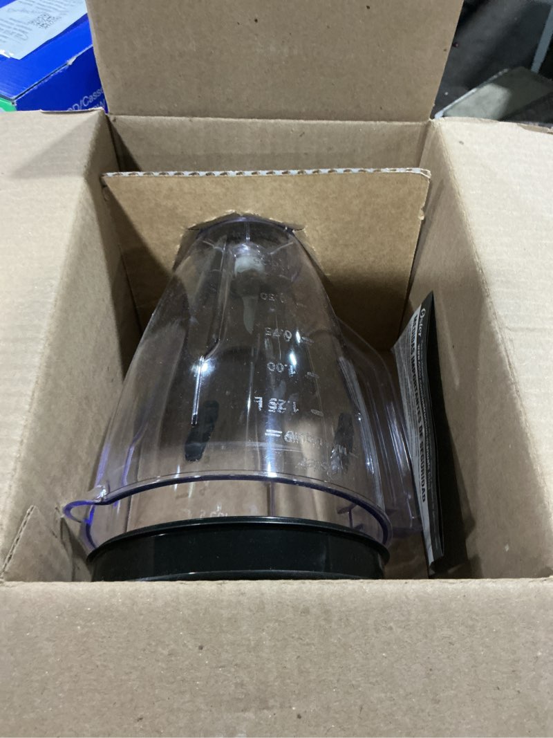 Condition photo showing As Is for oster turbo 5-speed black countertop blender, kitchen blender, blender for smoothies