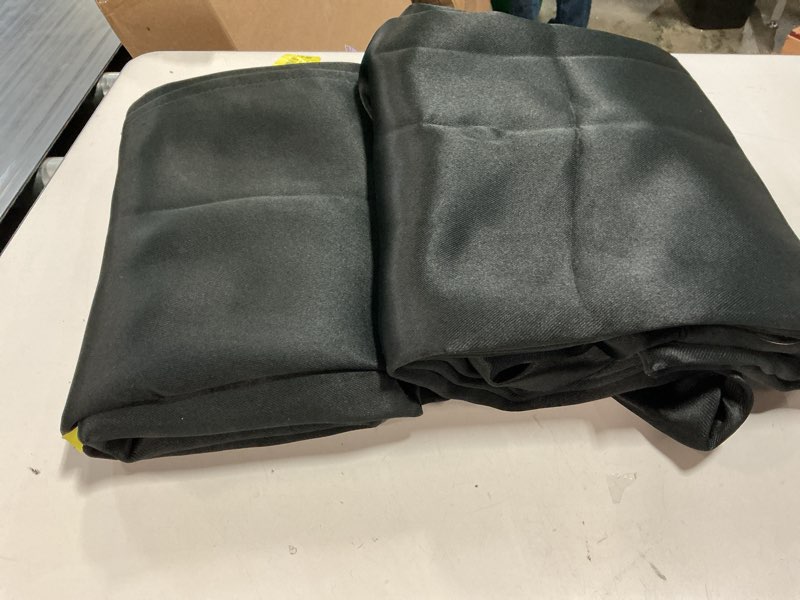 Condition photo showing Good Condition for mainstays grommet blackout single curtain panel, black, 40"w x 84"l