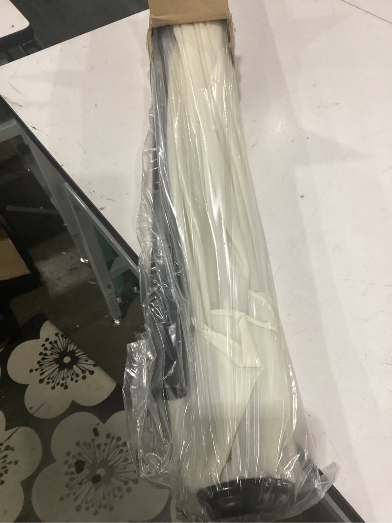 Condition photo showing Good Condition for simple deluxe 7.5ft patio umbrella outdoor table market yard umbrella with push button tilt/crank, 6 sturdy ribs for garden, deck, backyard, pool, creamy white creamy white-new 7.5ft