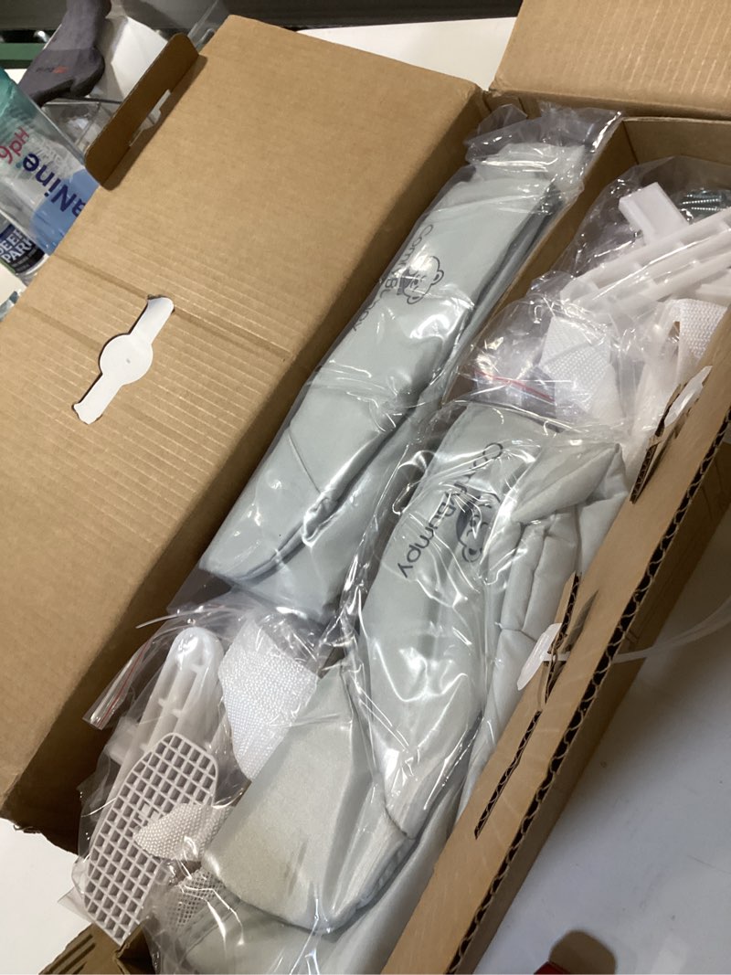 Condition photo showing New/Like New for comfybumpy 2-pack bed rail for toddlers 35.5" l x 19.5" h | toddler bed rails for twin, full & toddler mattress size | swing down rail guard | mattress side rail for kids | gray grey 35.5”l x 19.5”h | 2-pack
