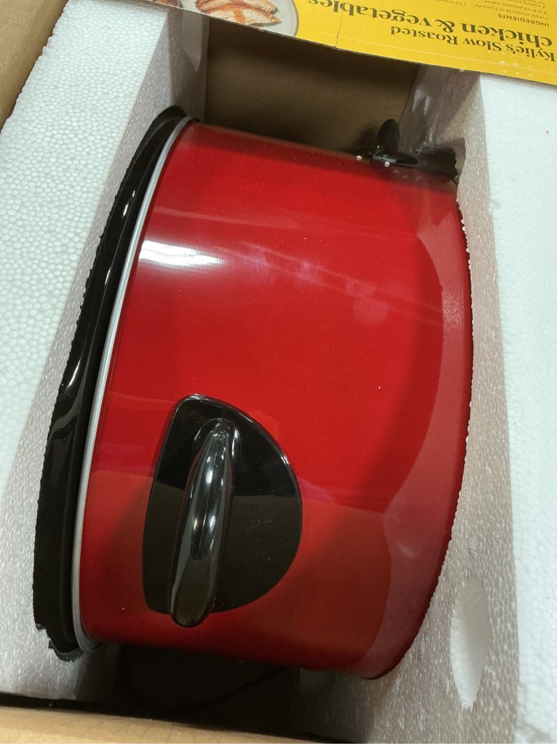 Condition photo showing Good Condition for crock-pot express crock slow cooker 8 quart red 8qt red