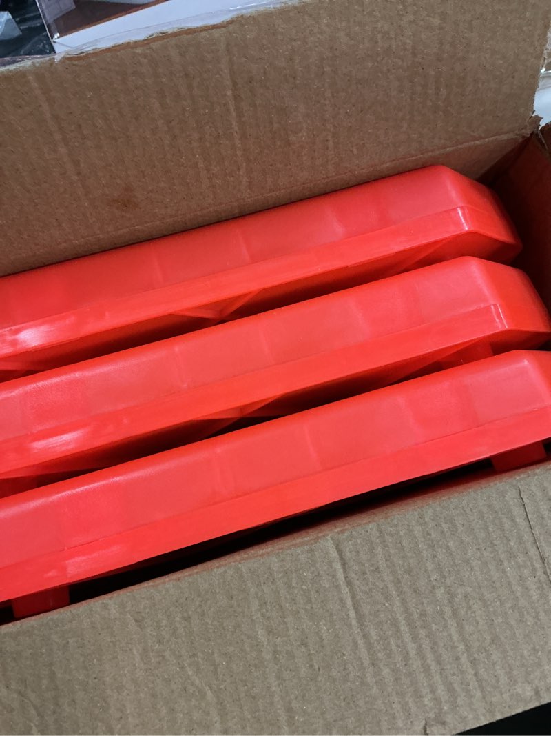 Condition photo showing New/Like New for TENKAIWICK 18 Inch 3 Pack Traffic Cones, Collapsible Safety Cones, Multi Purpose Pop-up Cones with Reflective Collar, Orange Cones for Parking lot, Driveway, Driving Training etc 18Inch 3