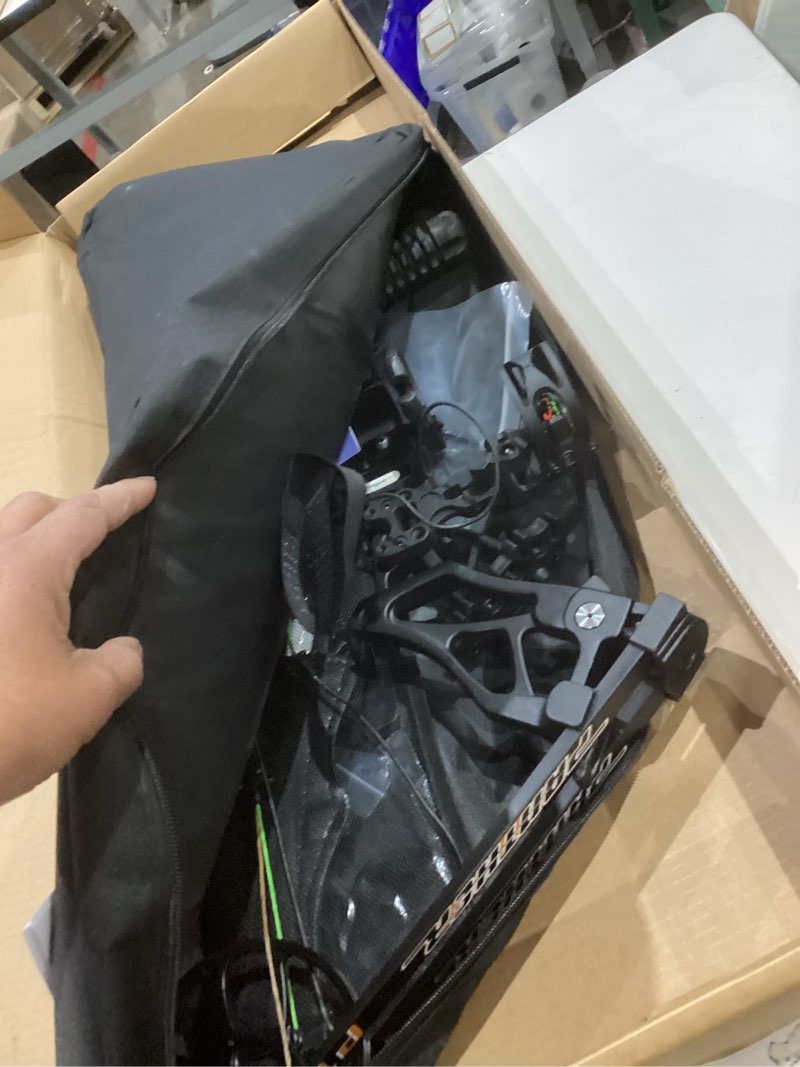 Condition photo showing Good Condition for compound bow package for adults and teens, 0-70 lbs draw weight,23.5"-31" draw length,limbs made in usa,lightweight design,archery hunting bow set, fully adjustable,2024 new black right handed pro