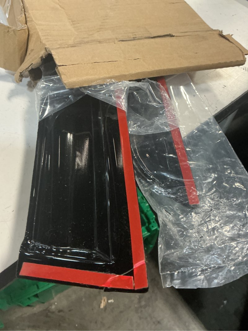 Condition photo showing Good Condition for tape on wind noise reduction rain guards for 2016-2022 honda pilot, 4-piece side window visors, uv resistant & weatherproof, no drill installation