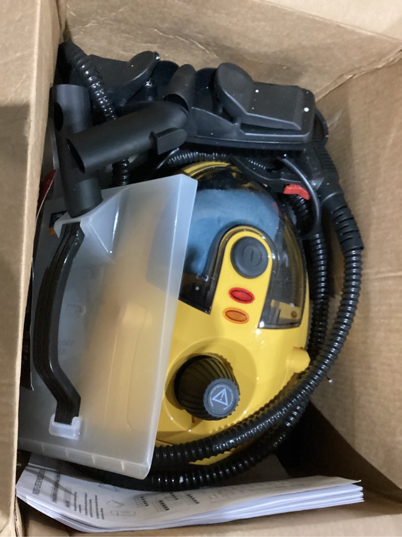 Condition photo showing As Is for Wagner Spraytech 0282014 915e On-Demand Steam Cleaner & Wallpaper Removal, Multipurpose Power Steamer, 18 Attachments Included (Some Pieces Included in Storage Compartment) For Floor 915 Steam