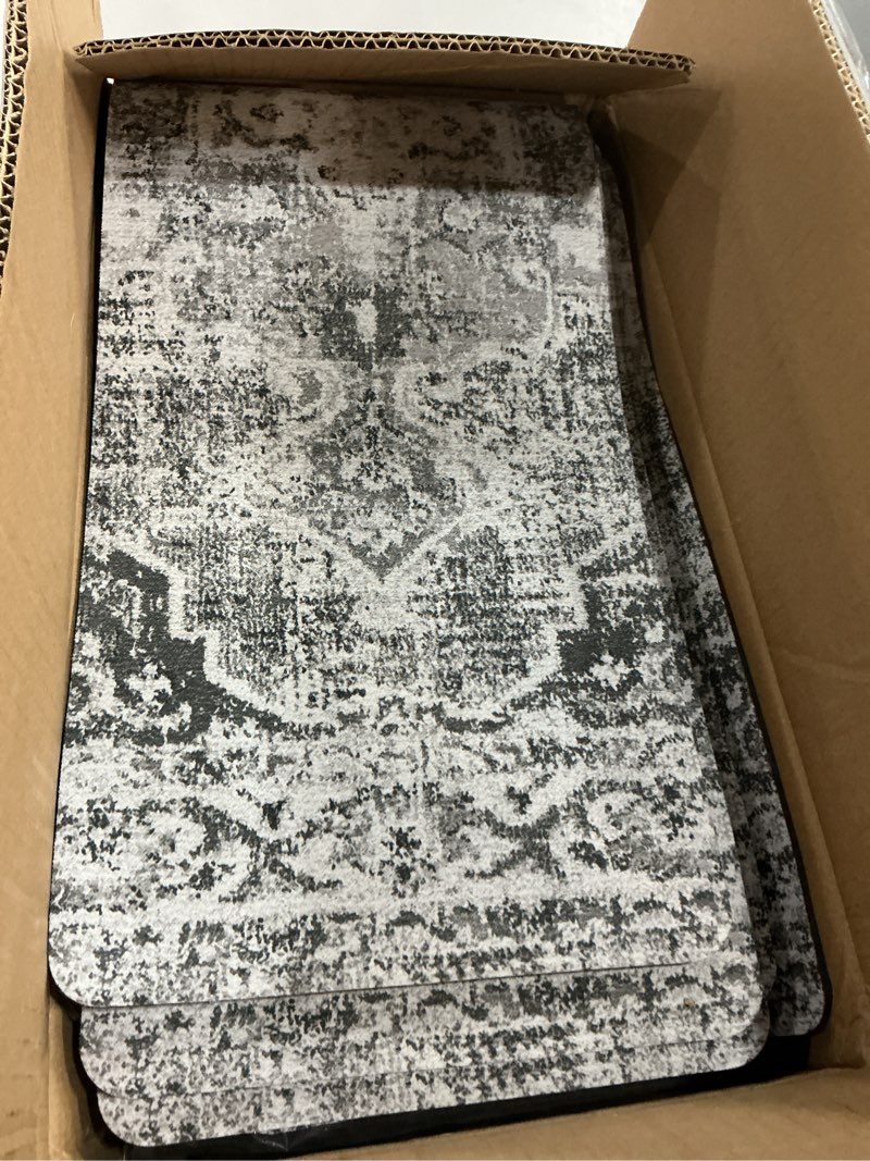Condition photo showing Good Condition for OJIA Stair Treads Non Slip Stair Runners for Wooden Steps Indoor, 15PCS 8"x30" Rubber Backing Carpet Treads for Wood Stairs Staircase Step Treads for Kids & Dogs, Stair Covers Safety Mats